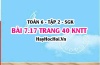 Bài 7.17 trang 40 Toán 6 Tập 2 Kết nối tri thức